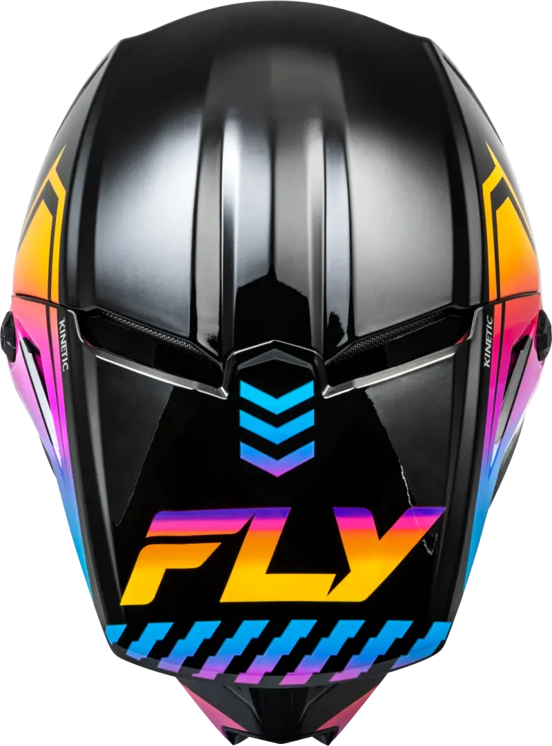 F73-8655S Kinetic Menace Helmet Black/Sunrise Sm - RV and Auto Parts