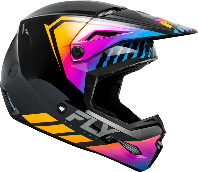 F73-8655XS Kinetic Menace Helmet Black/Sunrise Xs - RV and Auto Parts