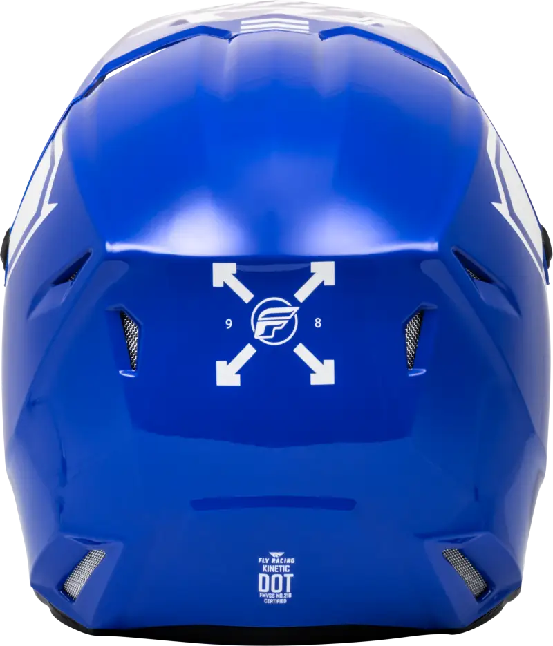 F73-8656XS Kinetic Menace Helmet Blue/White Xs - RV and Auto Parts