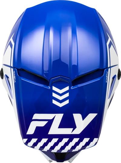 F73-8656YS Youth Kinetic Menace Helmet Blue/White Ys - RV and Auto Parts