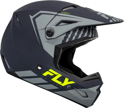 F73-86572X Kinetic Menace Helmet Matte Grey/Hi Vis 2x - RV and Auto Parts
