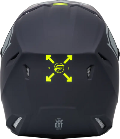 F73-8657YM Youth Kinetic Menace Helmet Matte Grey/Hi Vis Ym - RV and Auto Parts