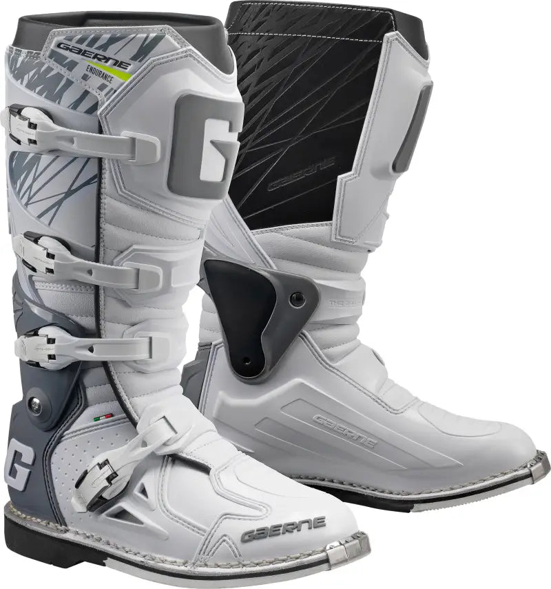 GAERNE Fastback Boots White Sz 10 for Powersports