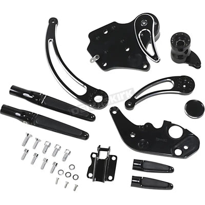 FCK-F14AE-FR-SE Hawg Halters Inc Ext Forward Cntrls Black Slotted Flh 14-Up - Foot Controls