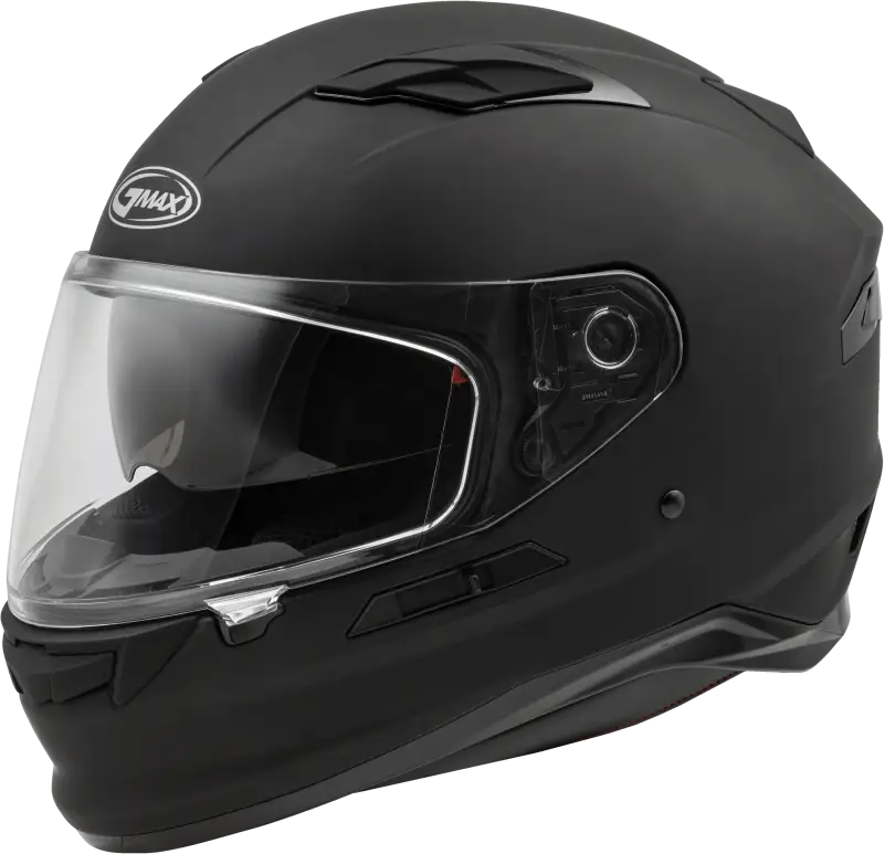 Matte black FF 98 full face helmet with clear visor and quick release face shield mechanism