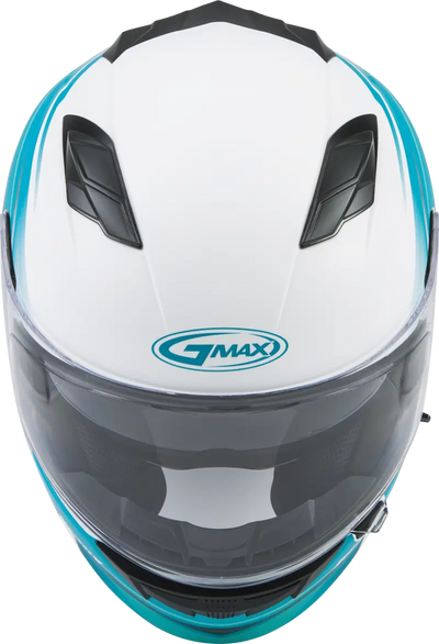 Ff 98 Full Face Osmosis Helmet Matte Wht/Teal/Grey Md 