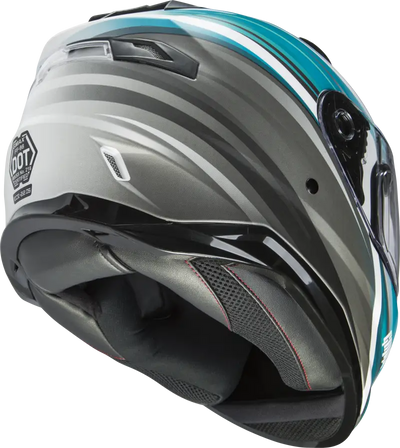 Ff 98 Full Face Osmosis Helmet Matte Wht/Teal/Grey Xs 