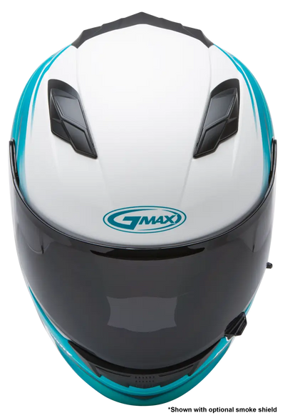 Ff 98 Full Face Osmosis Helmet Matte Wht/Teal/Grey Xs 