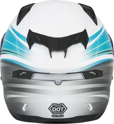 Ff 98 Full Face Osmosis Helmet Matte Wht/Teal/Grey Xs 