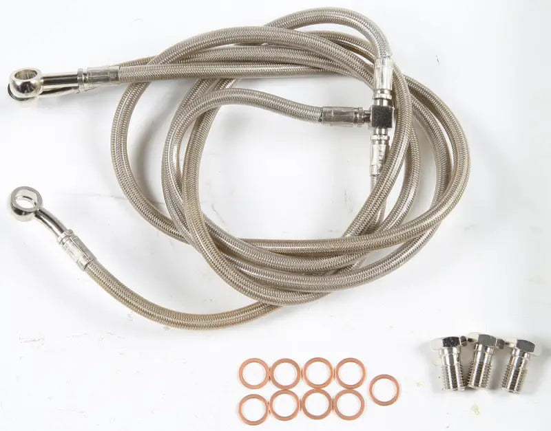 FK003D343-3 + 2 3 Line Brake Kit - Front Stainless Steel Hydraulic