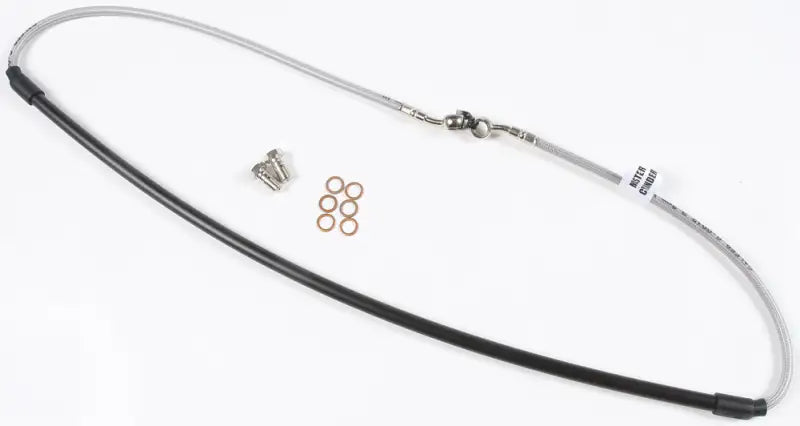 Braided steel brake line with fittings for FK003D638-1 Front Kaw motorcycle