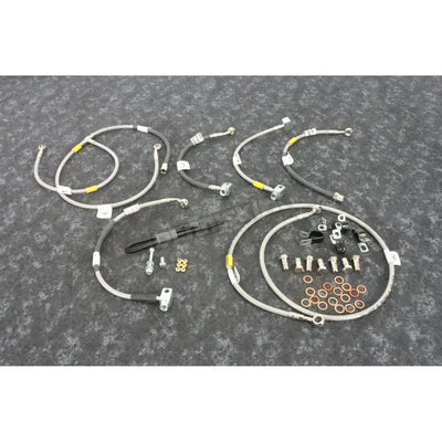 Stainless steel FK003D874-8 Galfer brake line kit with hoses, bolts, washers, clamps