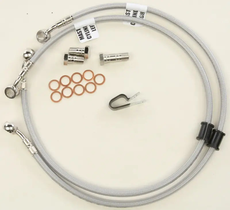 Stainless steel braided brake line kit FK003D886-2 for motorcycle front brake line upgrade