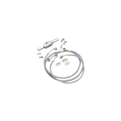 FK003D892-4 Galfer motorcycle brake line kit with stainless steel braided lines and hardware