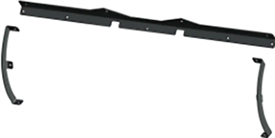 Black metal frame components in Flex Blade Stiffener Kit for added blade support