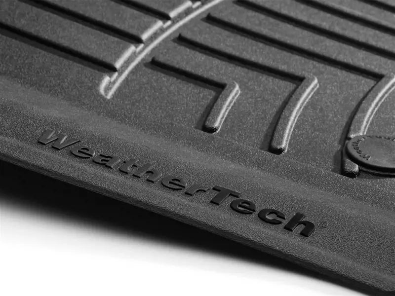 Floor Liner Molded Fit; With Channels And Reservoir To Direct Hold Fluids Applied WeatherTech Logo; Black;