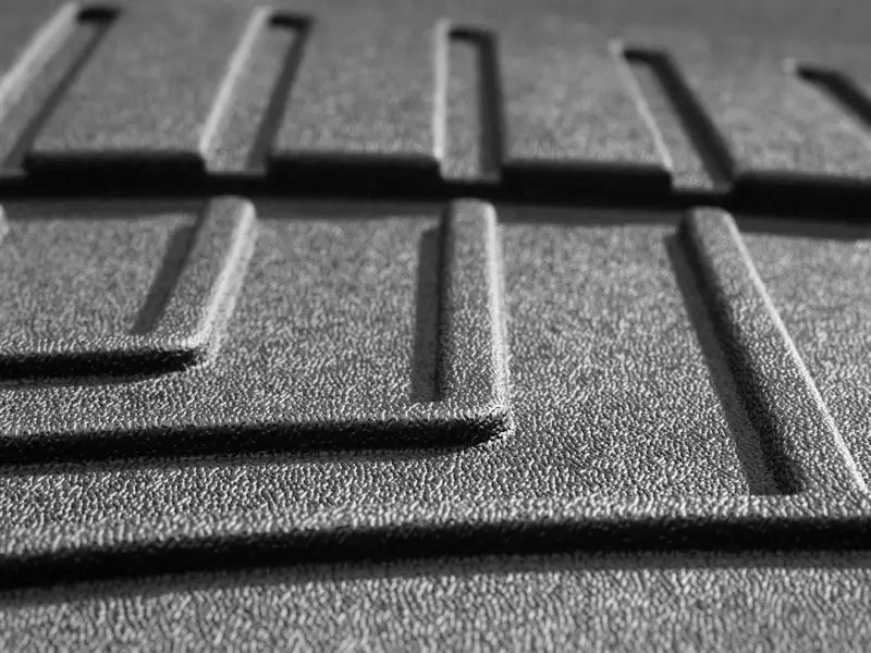 Floor Liner Molded Fit; With Channels And Reservoir To Direct Hold Fluids Applied WeatherTech Logo; Black;