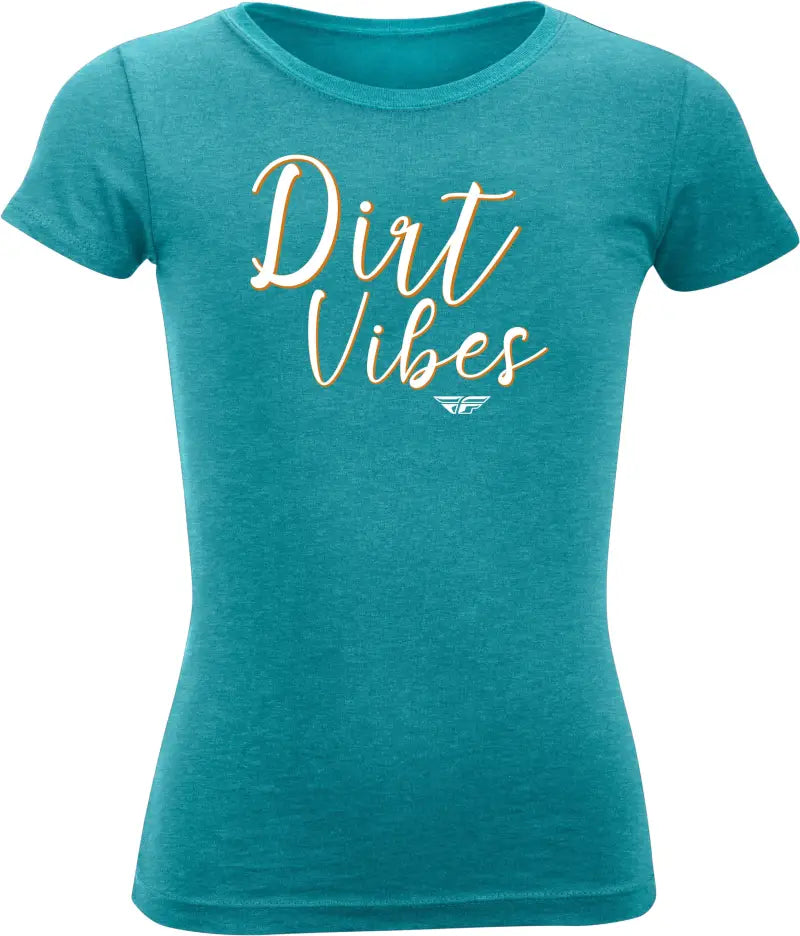 Girl'S Fly Dirt Vibes Tee Blue Ys