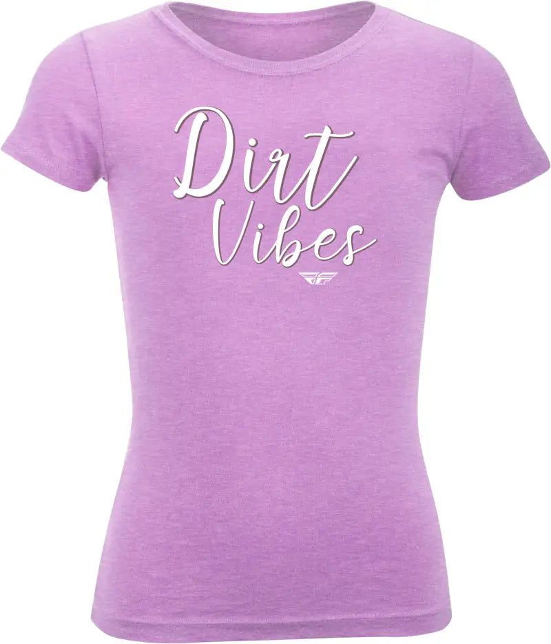 Girl'S Fly Dirt Vibes Tee Lilac Ym