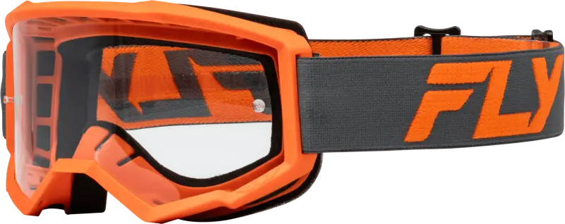 Focus Goggle Charcoal/Orange W/ Clear Lens