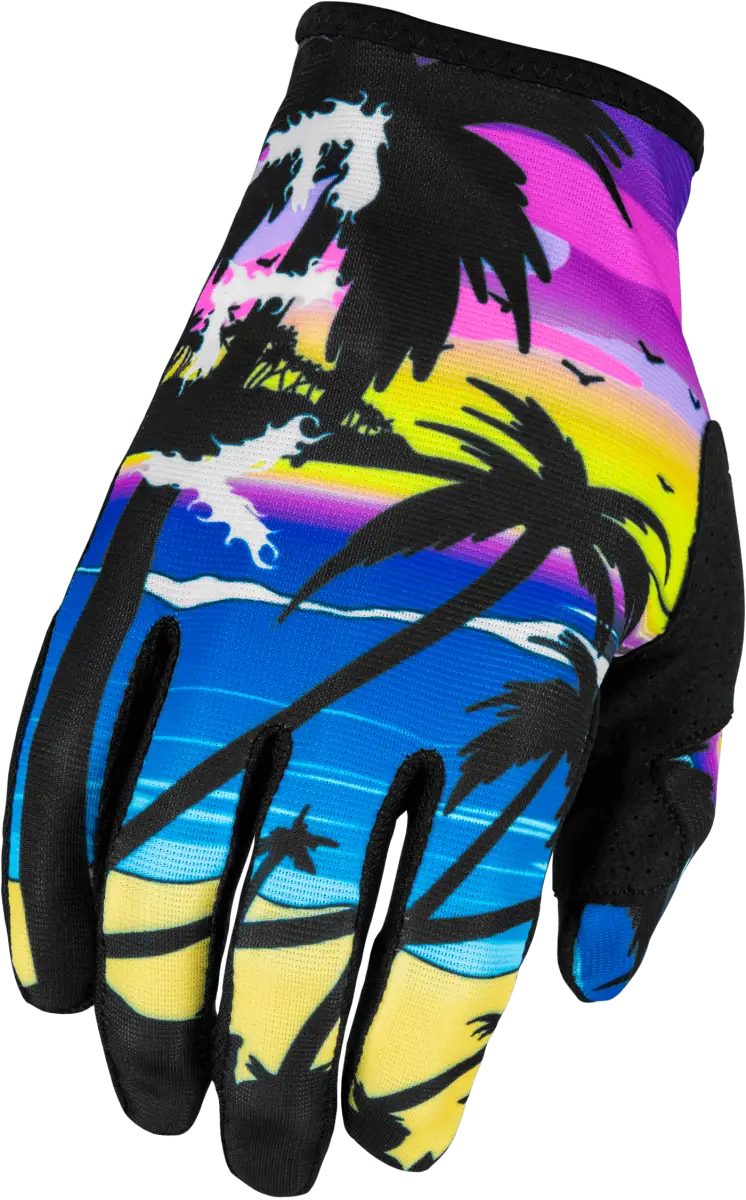 Lite Malibu Gloves Pink/Blue/Sand 3X