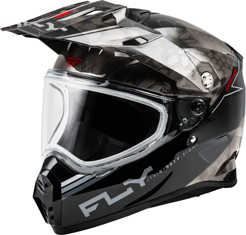 Trekker Cw Conceal Helmet Dual Shld Black/Grey/White Xs