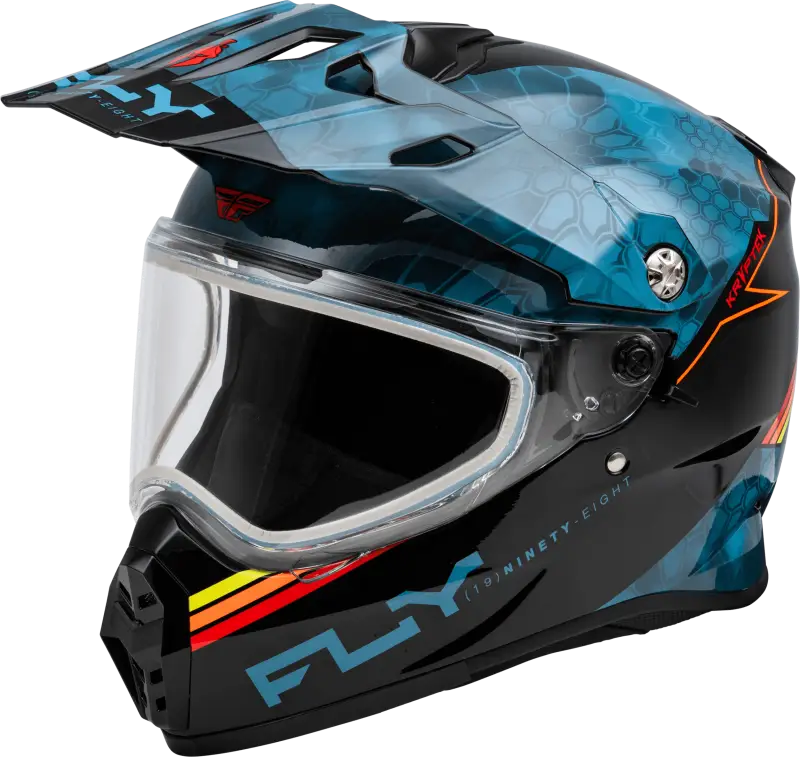 Trekker Cw Conceal Helmet Dual Shld Slate/Black/Red 2X