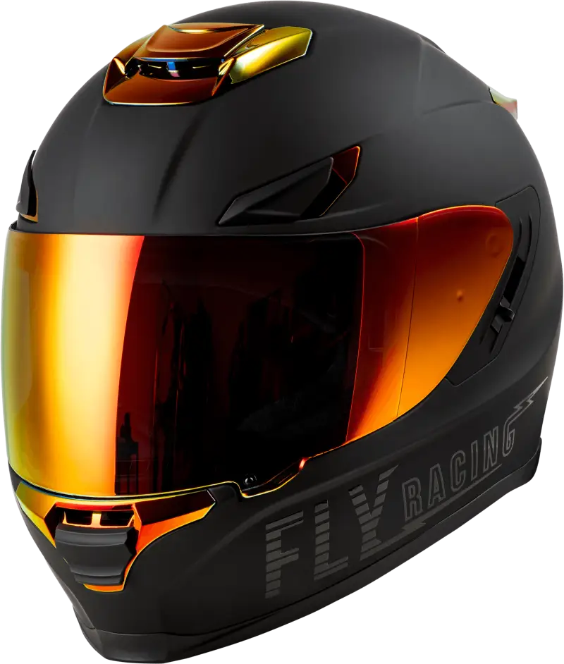 Sentinel Recon Helmet Matte Black/Fire Chrome Xl