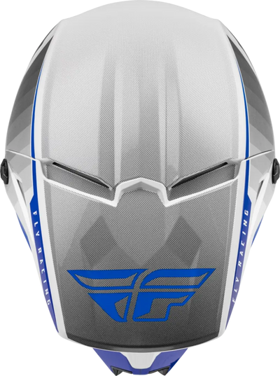 Fly Racing 73-8641 Youth Kinetic Drift Helmet Blue/Charcoal/White - RV and Auto Parts