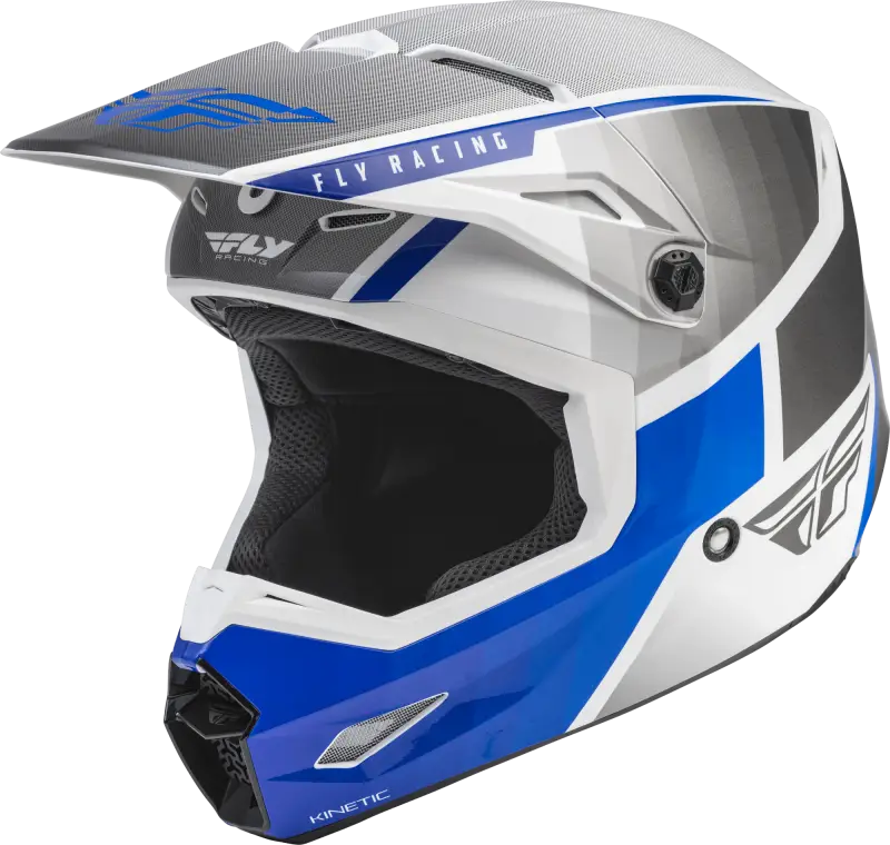 Kinetic Drift Helmet Blue/Charcoal/White Lg