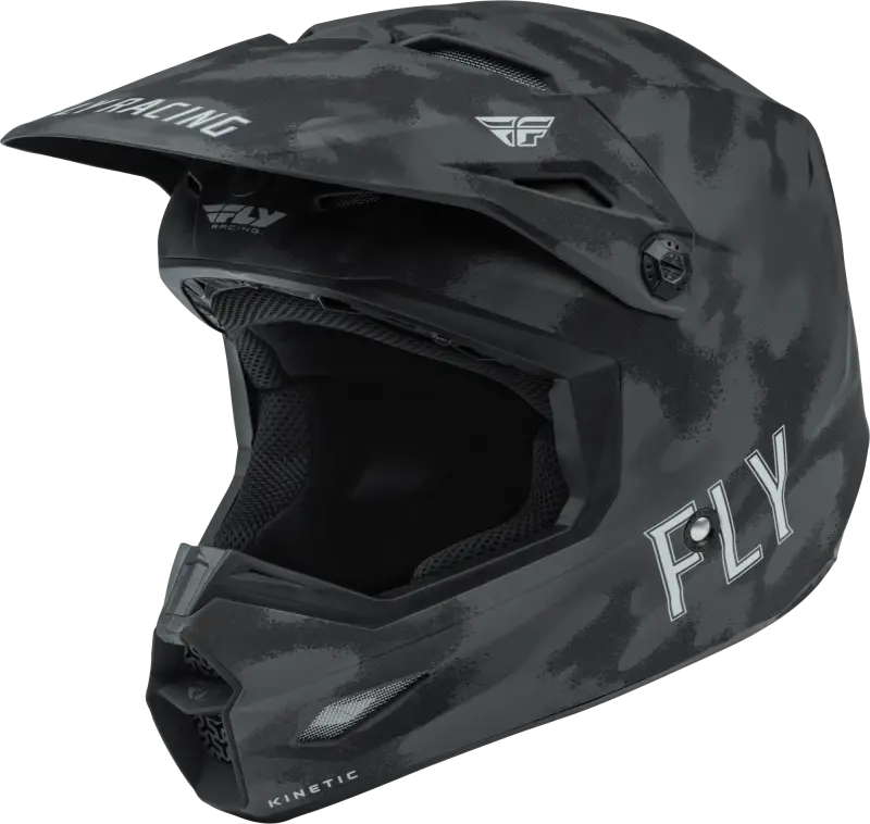 Fly Racing Fly Racing F73-3316YS Youth Kinetic S.E. Tactic Helmet Matte Grey Camo Ys