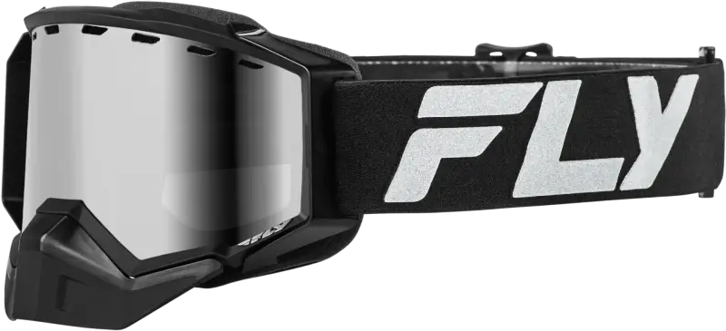 Zone Elite Snw Goggle Blk/Slvr W/ Sil Mirr/Polarized Smk Lens