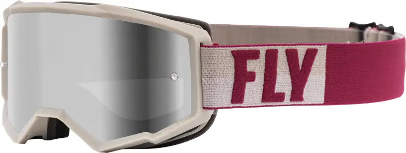 Zone Youth Goggle Stone/Berry W/Silver Mir/Smoke Lens W/Post