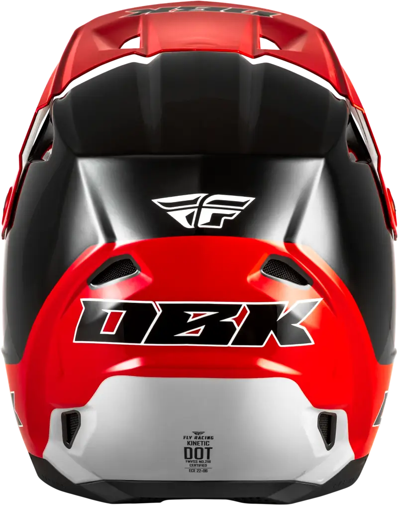 Kinetic Dbk Helmet Black/Red/Grey Sm - FLY RACING