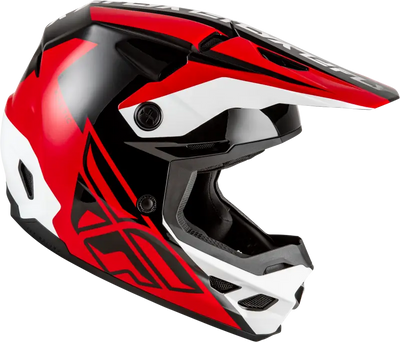 Kinetic Crest Helmet Red/Black/White Sm - FLY RACING