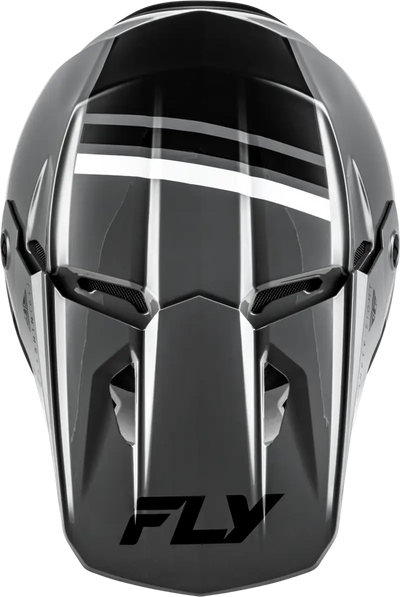 Kinetic Verdict Helmet Grey/Black/White Xs - FLY RACING