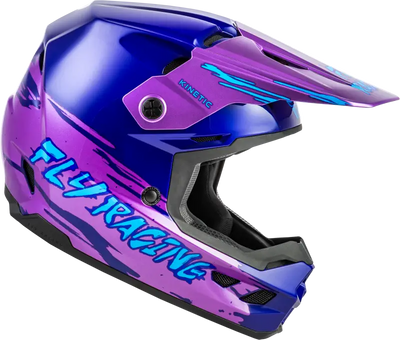 Youth Kinetic Surge Helmet Pink/Purple/Teal Ys