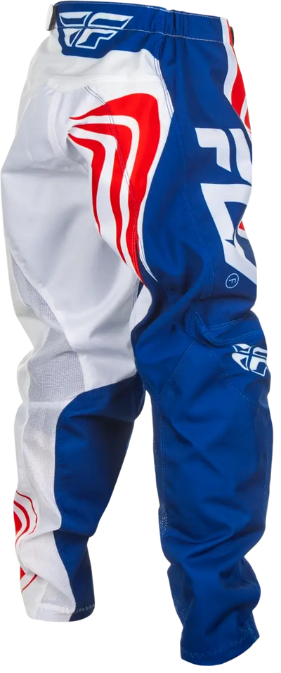 FLY RACING Youth F 16 Pants C378-23226 - Red/White/Blue, Size 26 - FLY RACING