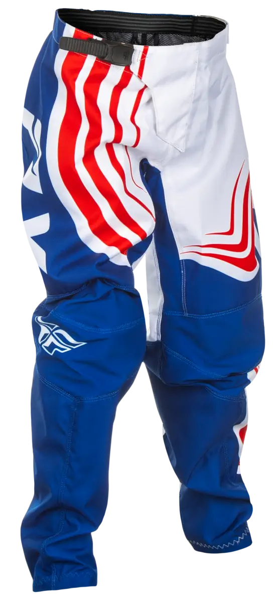 FLY RACING Youth F 16 Pants C378-23220 - Red/White/Blue, Size 20 - FLY RACING