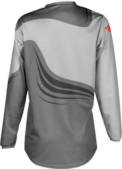 FLY RACING Youth F 16 Performance Jersey in Grey and Orange - Size YXL - FLY RACING