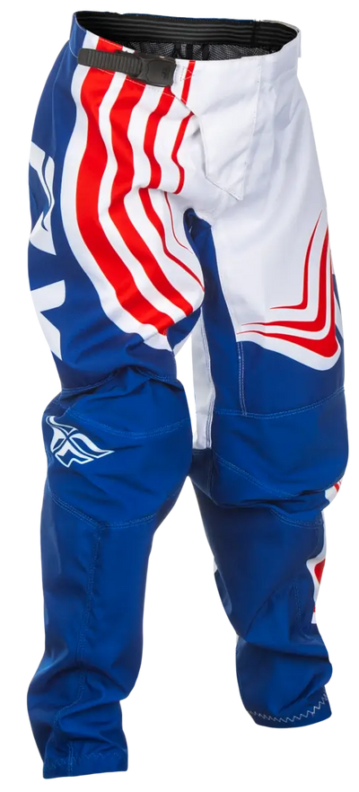 FLY RACING Youth F 16 Pants Ca/Ny Red/White/Blue C378-23224 - FLY RACING
