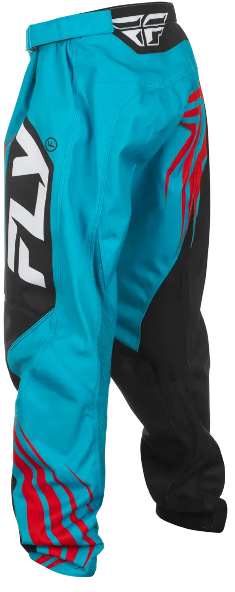 FLY RACING Youth F 16 Pants C378-23124 in Cyan/Black/Red - Size 24 - FLY RACING