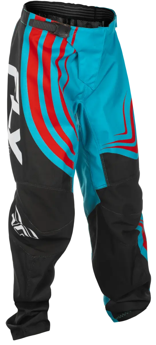 FLY RACING Youth F 16 Pants C378-23124 in Cyan/Black/Red - Size 24 - FLY RACING