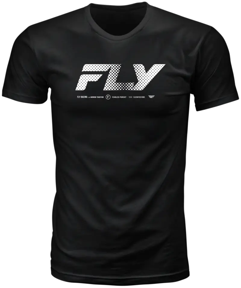 Fly Worldwide Tee Black Lg - FLY RACING