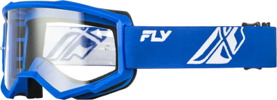 Focus Goggle Blue/White W/ Clear Lens - FLY RACING