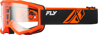 Focus Goggle Black/Orange W/ Clear Lens - FLY RACING