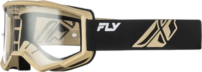Focus Goggle Black/Khaki W/ Clear Lens - FLY RACING