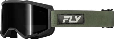 Focus Sand Goggle Green/Black W/ Dark Smoke Lens - FLY RACING