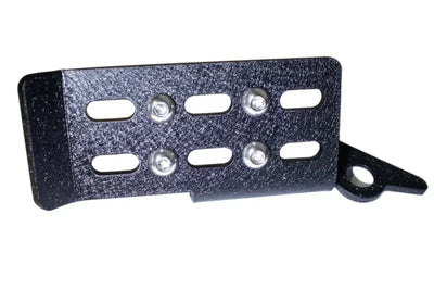 Foot Peg Mounts To Door Hinge; Ribbed Design; Non-Folding; Powder Coated; Black; Steel; Set Of 2 - Truck & Automotive