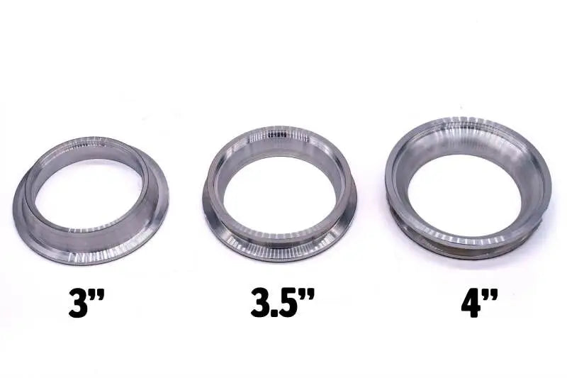 Three metal exhaust flanges for Forced Performance S400 CH Outlet 4in ID system